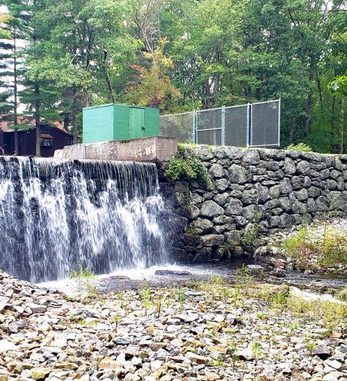 Land burncoat pond dam